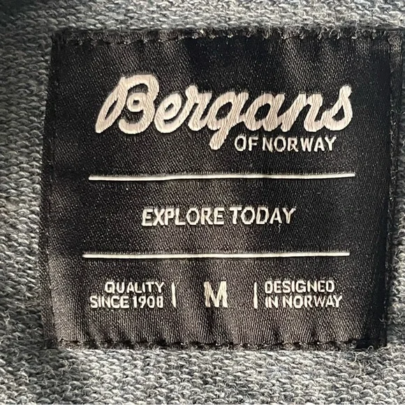 Bergans of Norway Blue/Grey Unisex Organic Cotton Olso Urban Sweatshirt (M) - Picture 13 of 16
